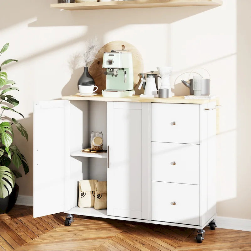 Futzca Storage Kitchen Island Cart - N/A