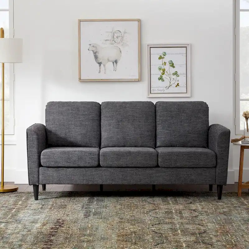 Brookside Clara 73  Upholstered Curved Arm Sofa