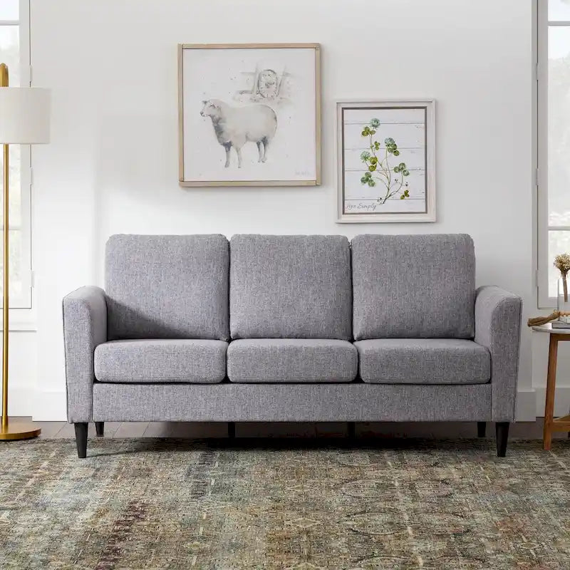 Brookside Clara 73  Upholstered Curved Arm Sofa