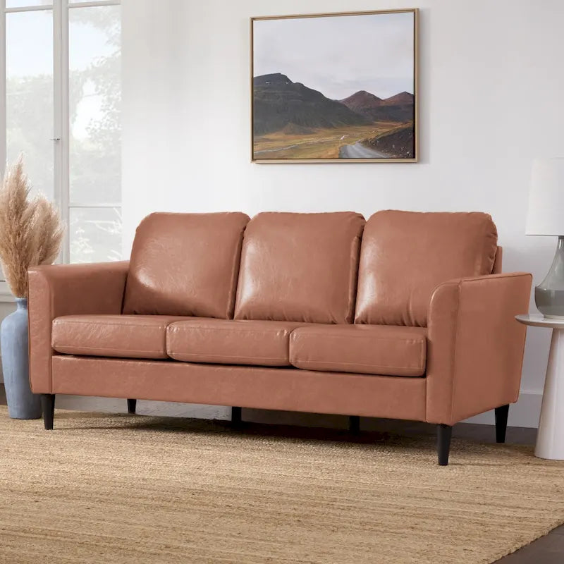 Brookside Clara 73  Upholstered Curved Arm Sofa