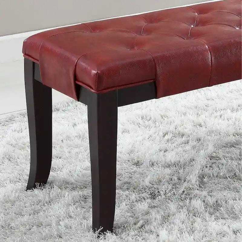 Copper Grove Bloodroot Linon Tufted Ottoman Bench