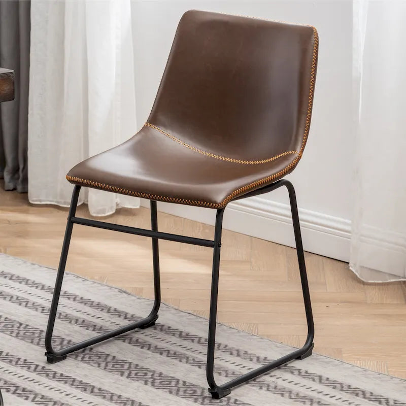 Roundhill Furniture Aryven Industrial 7-Piece Dining Set