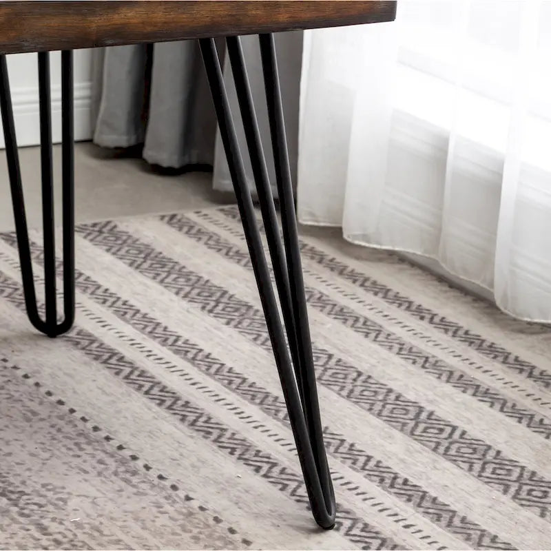 Roundhill Furniture Aryven Industrial 7-Piece Dining Set