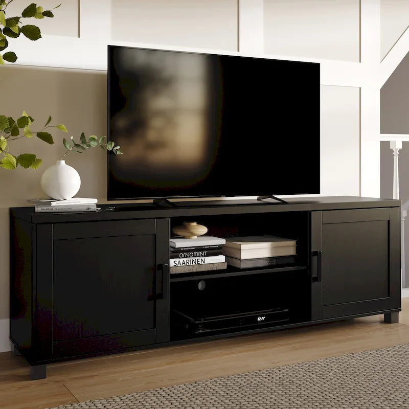 Virlomi TV Stand with Doors, TVs up to 85