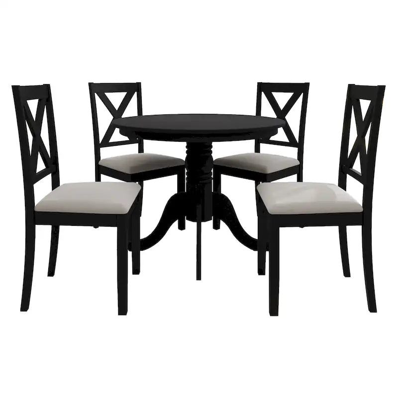 CraftPorch Rustic 5-piece Wooden Dining Set