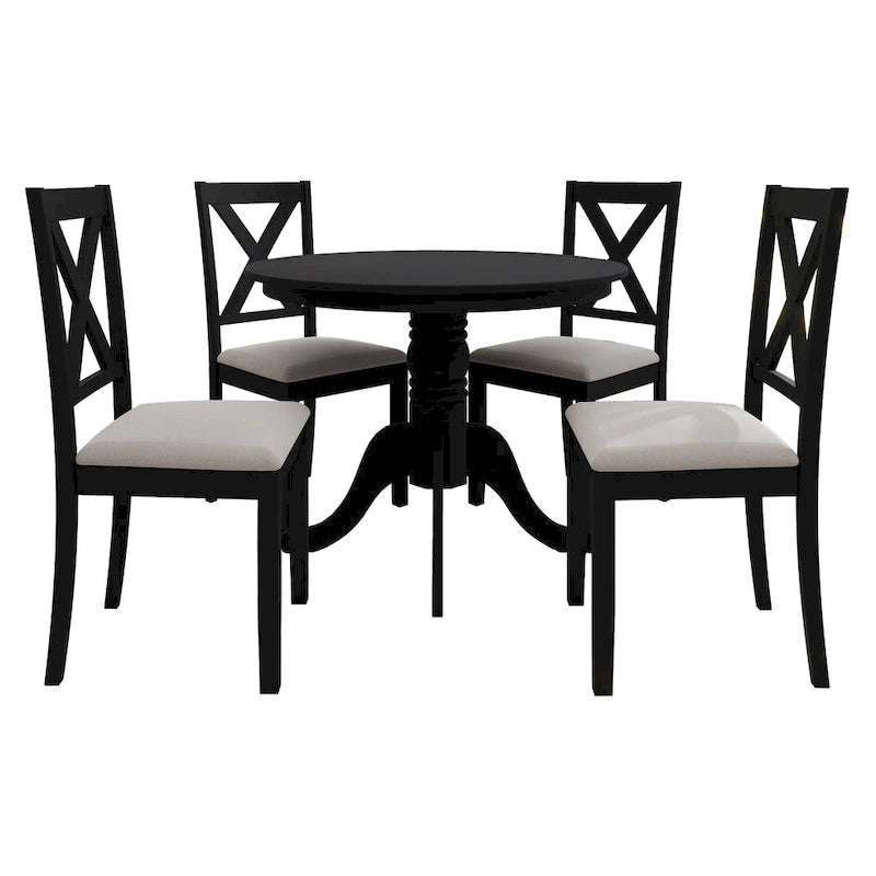 CraftPorch Rustic 5-piece Wooden Dining Set