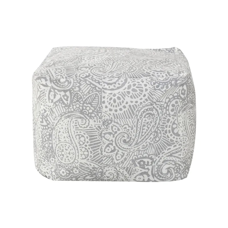 CraftPorch Glam 24 Inch Velvet Upholstered Pouf
