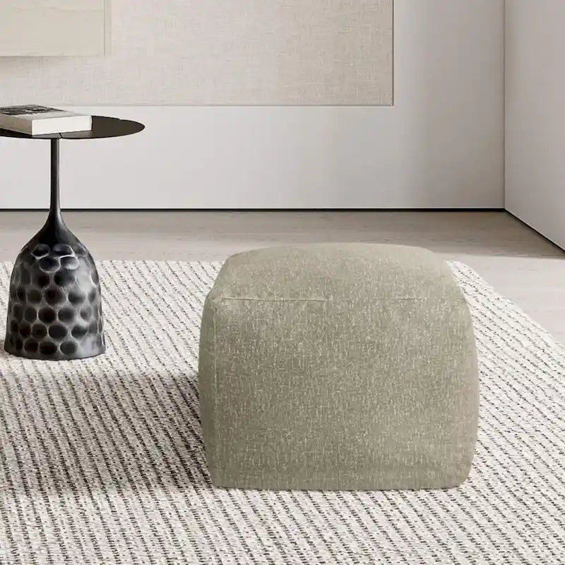 CraftPorch Glam 24 Inch Velvet Upholstered Pouf