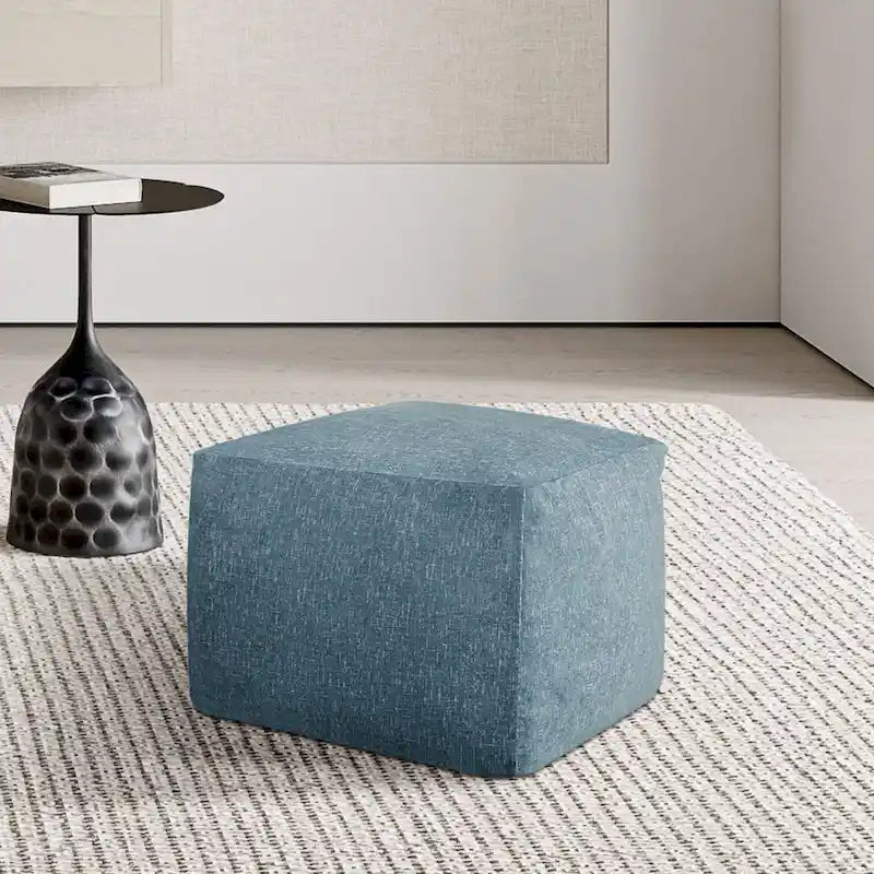 CraftPorch Glam 24 Inch Velvet Upholstered Pouf