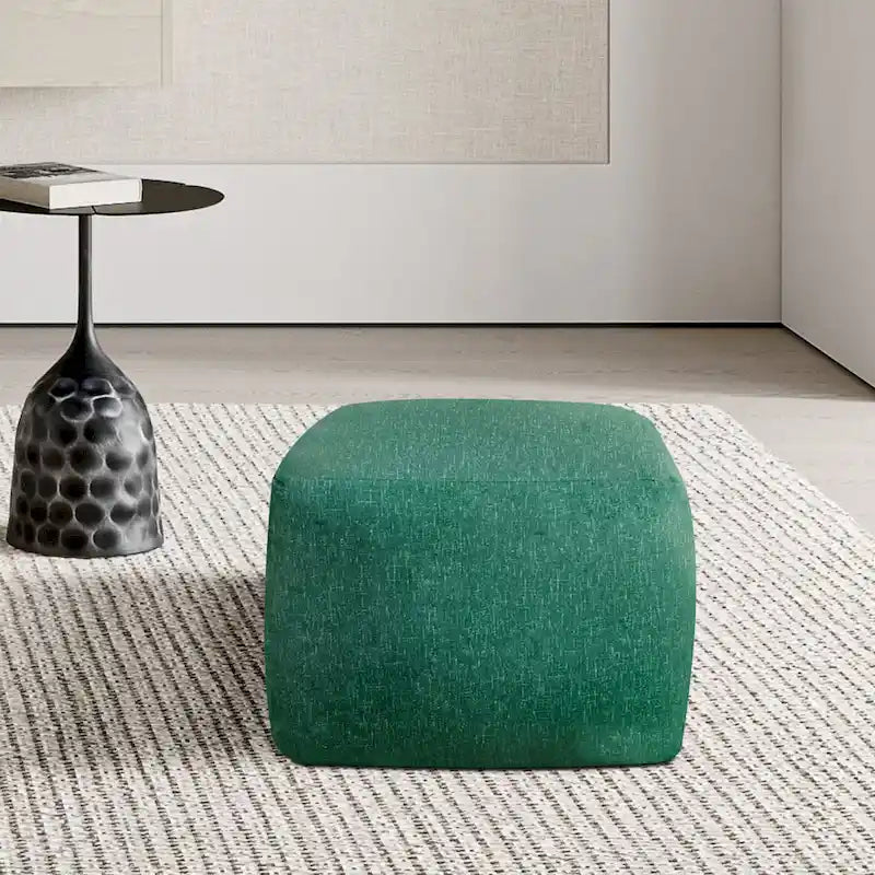 CraftPorch Glam 24 Inch Velvet Upholstered Pouf