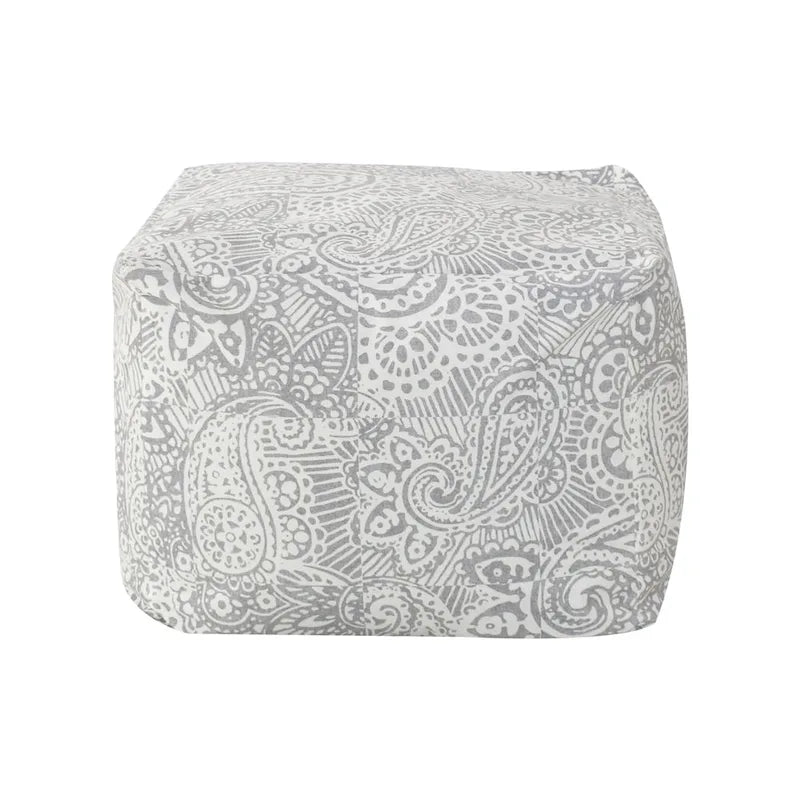 CraftPorch Glam 24 Inch Velvet Upholstered Pouf