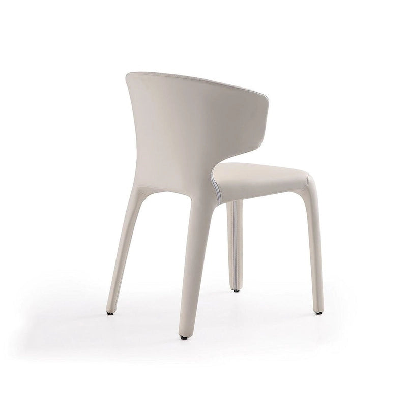 Conrad Cream Faux Leather Dining Chair (Set of 2)