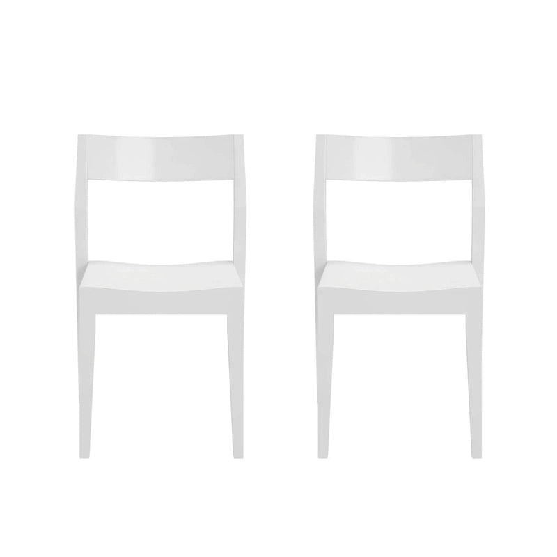 Plank and Beam Modern Solid Wood Dining Chair - Set of 2