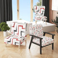 Designart  Multicolor Trendy Geometric   Upholstered Patterned Accent Chair and Arm Chair