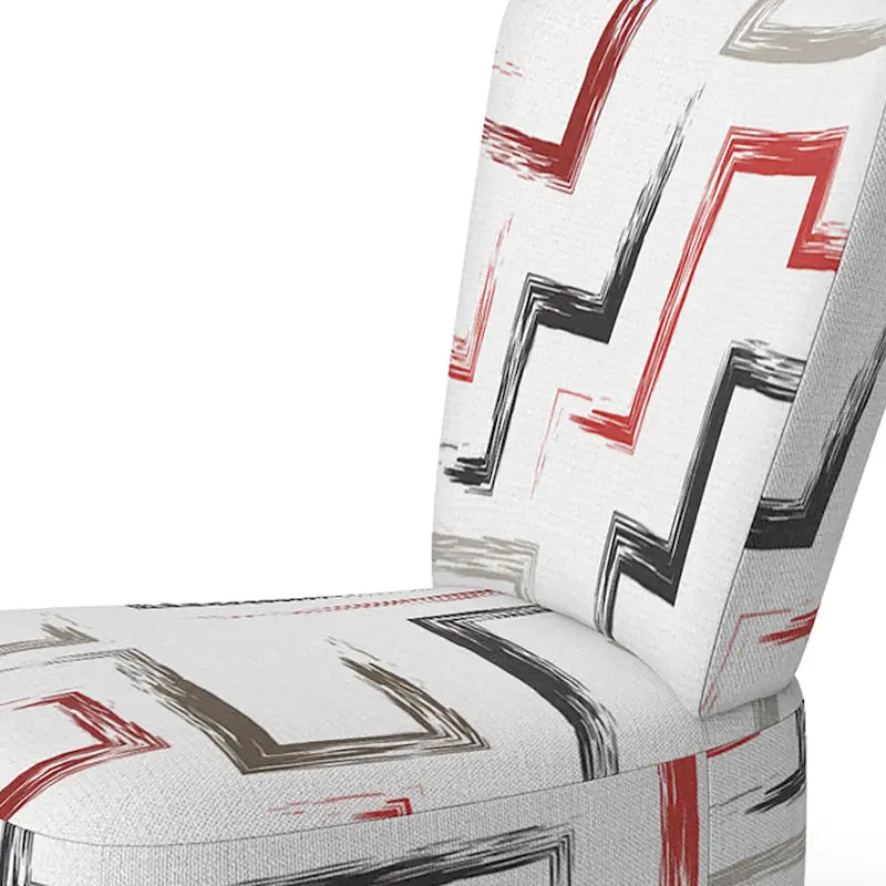 Designart  Multicolor Trendy Geometric   Upholstered Patterned Accent Chair and Arm Chair