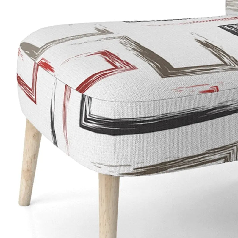 Designart  Multicolor Trendy Geometric   Upholstered Patterned Accent Chair and Arm Chair