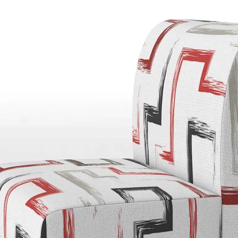 Designart  Multicolor Trendy Geometric   Upholstered Patterned Accent Chair and Arm Chair