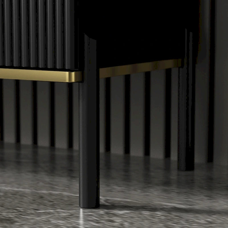 Timechee 4 Doors Kitchen Sideboard 2 Top Drawers Accent Storage Cabinet