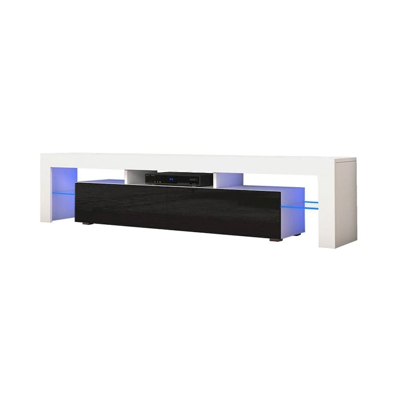Milano 200 Modern 79-inch TV Stand with 16 Color LEDs