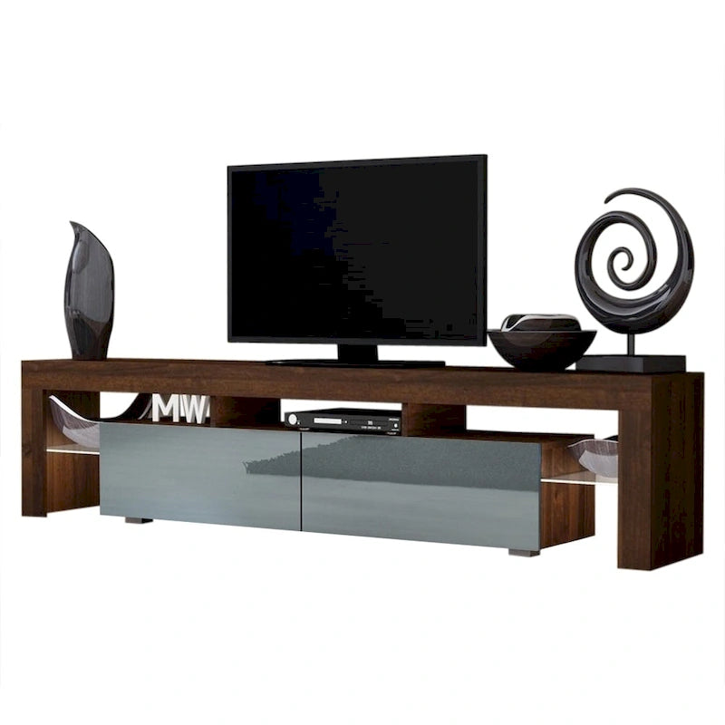 Milano 200 Modern 79-inch TV Stand with 16 Color LEDs
