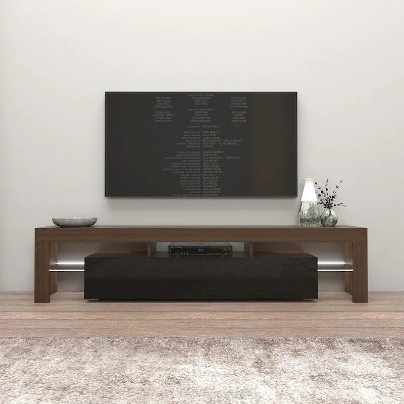 Milano 200 Modern 79-inch TV Stand with 16 Color LEDs
