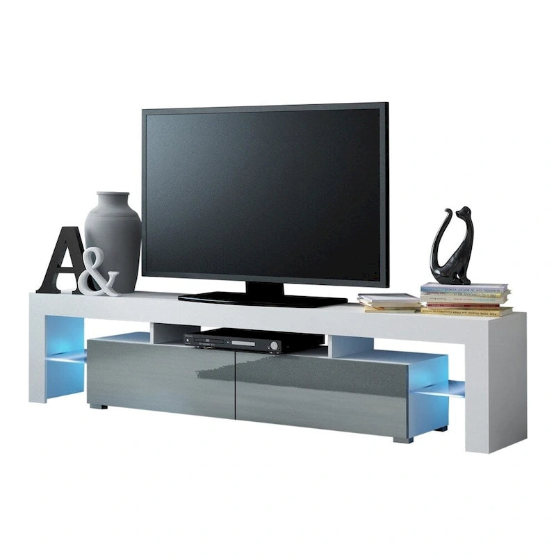 Milano 200 Modern 79-inch TV Stand with 16 Color LEDs