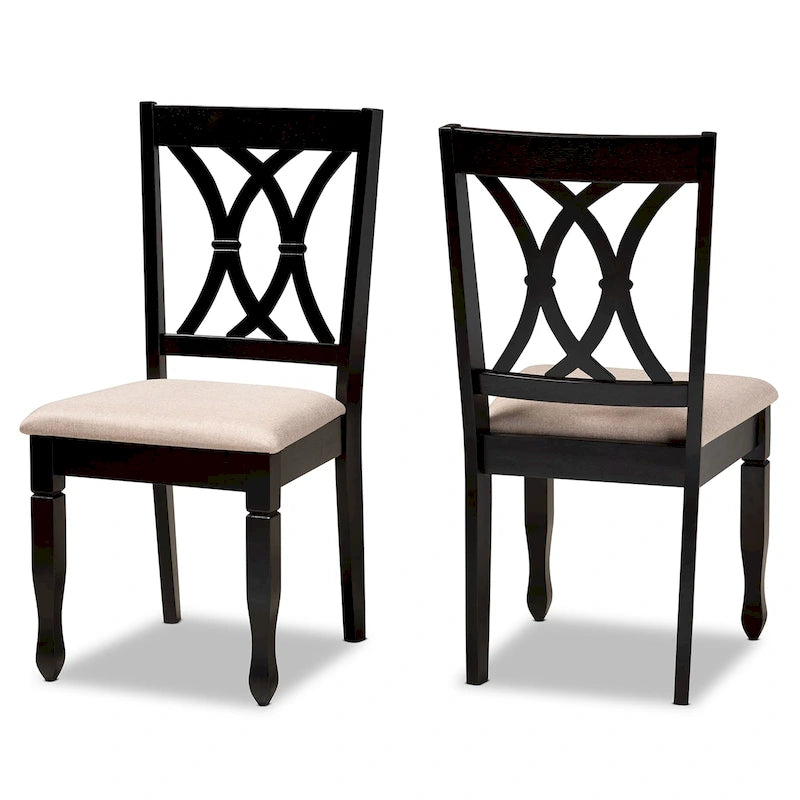 Reneau Modern and Contemporary Upholstered 2-Piece Dining Chair Set