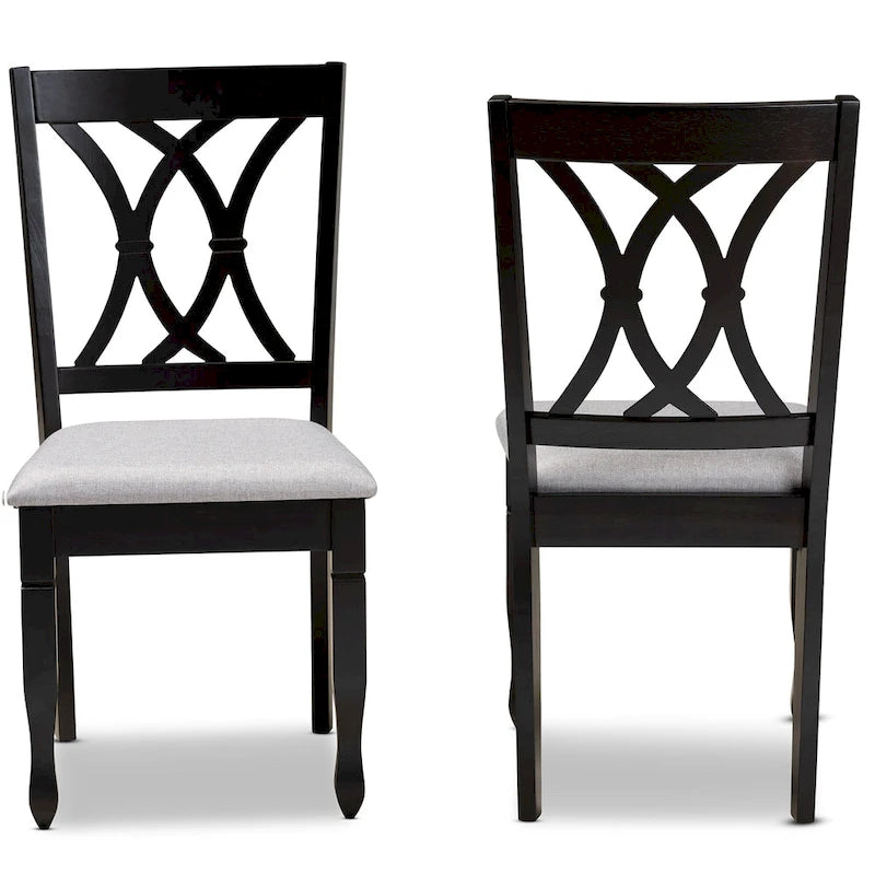 Reneau Modern and Contemporary Upholstered 2-Piece Dining Chair Set