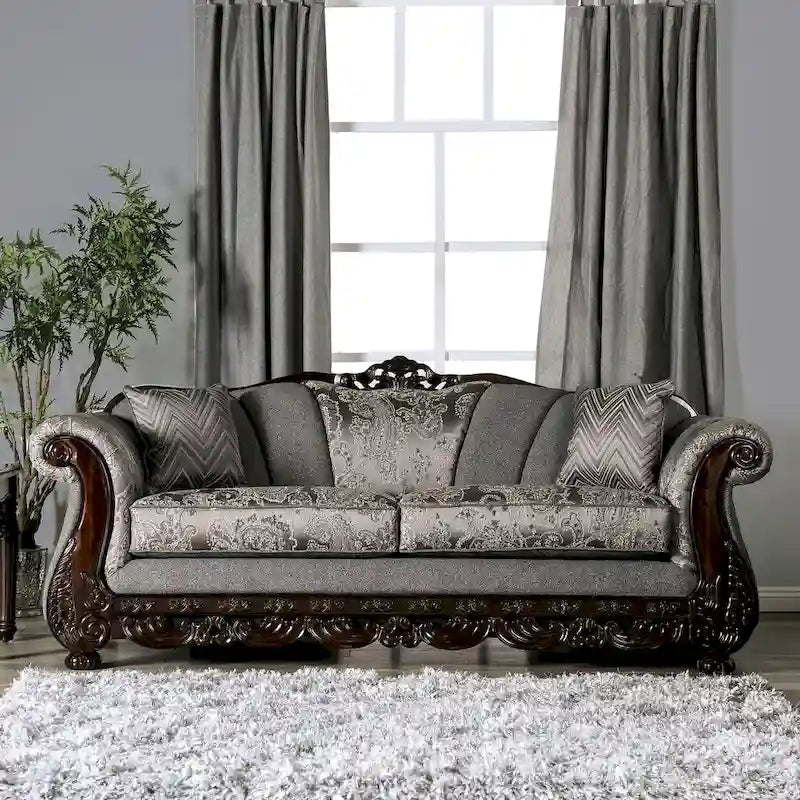 Dikic Traditional Chenille Rolled Arms 2-Piece Living Room Set by Gracewood Hollow