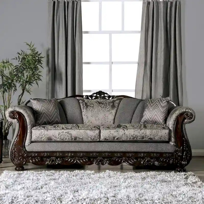 Dikic Traditional Chenille Rolled Arms 2-Piece Living Room Set by Gracewood Hollow