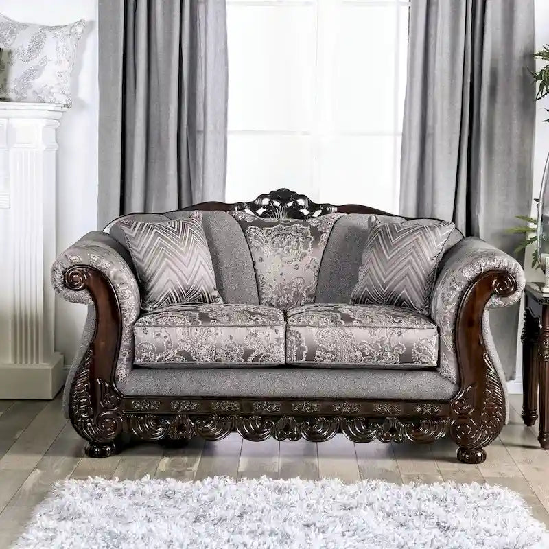 Dikic Traditional Chenille Rolled Arms 2-Piece Living Room Set by Gracewood Hollow