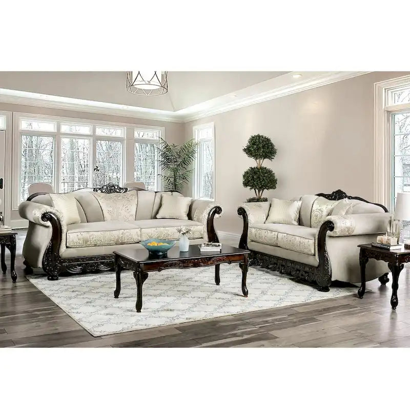Dikic Traditional Chenille Rolled Arms 2-Piece Living Room Set by Gracewood Hollow