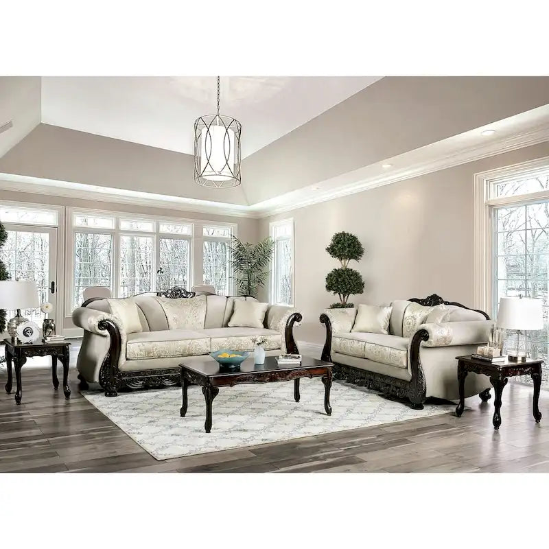 Dikic Traditional Chenille Rolled Arms 2-Piece Living Room Set by Gracewood Hollow