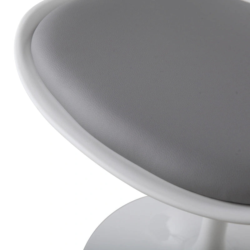 Swivel Tulip Side Chair,Dining Chair with Cushioned Seat and Curved Backrest