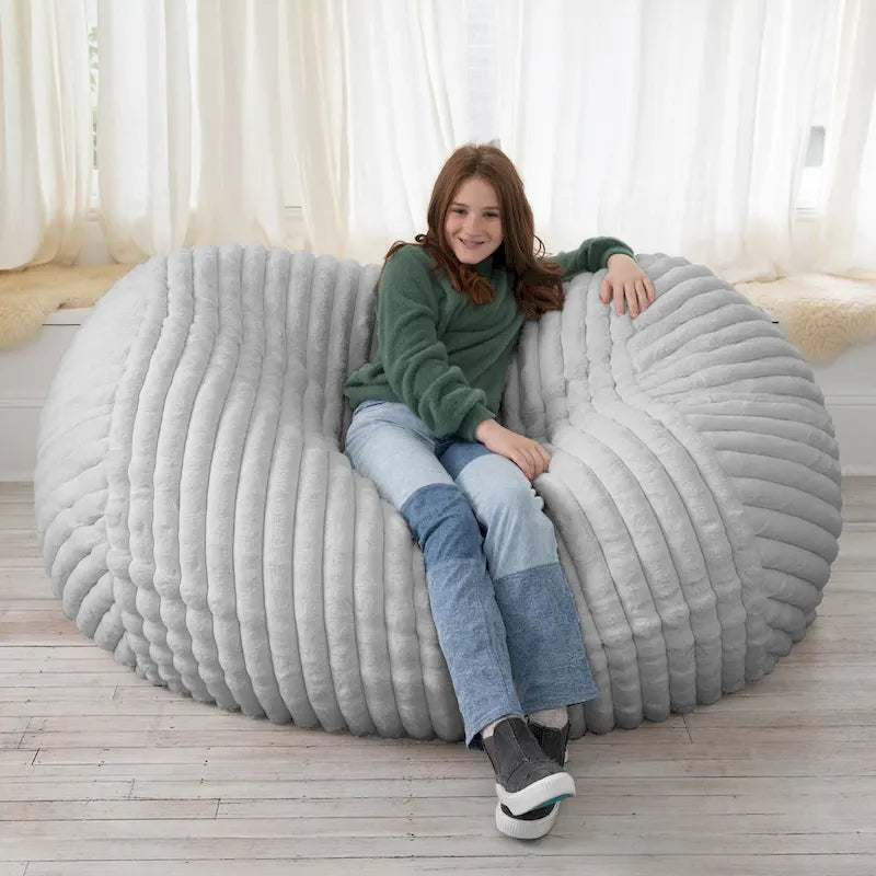 Jaxx 6 Foot Bean Bag, Loveseat, Sofa & Lounger - Mondo Fur