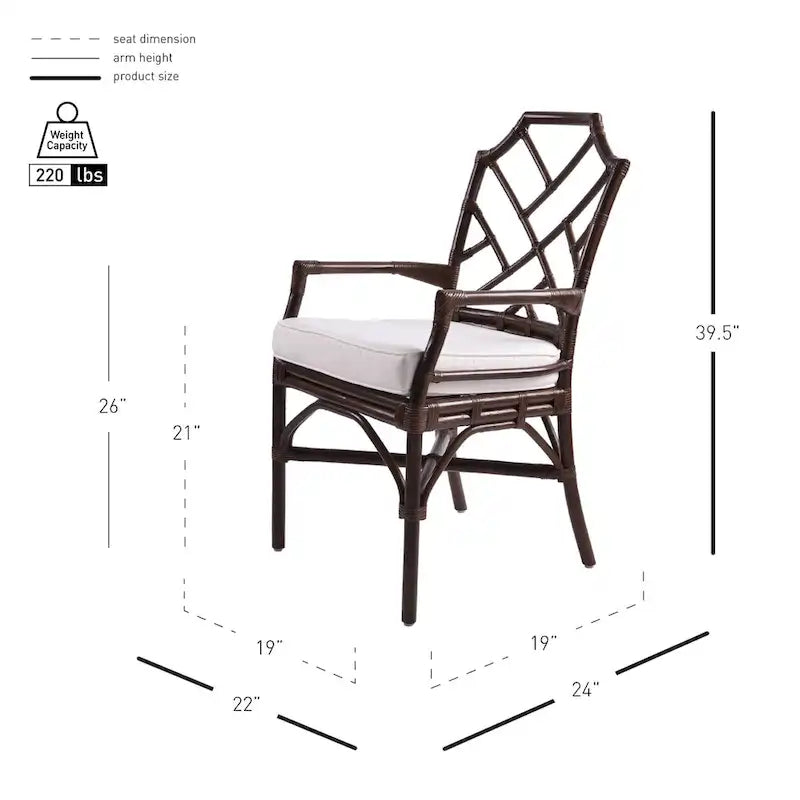 Kara Rattan Arm Chair