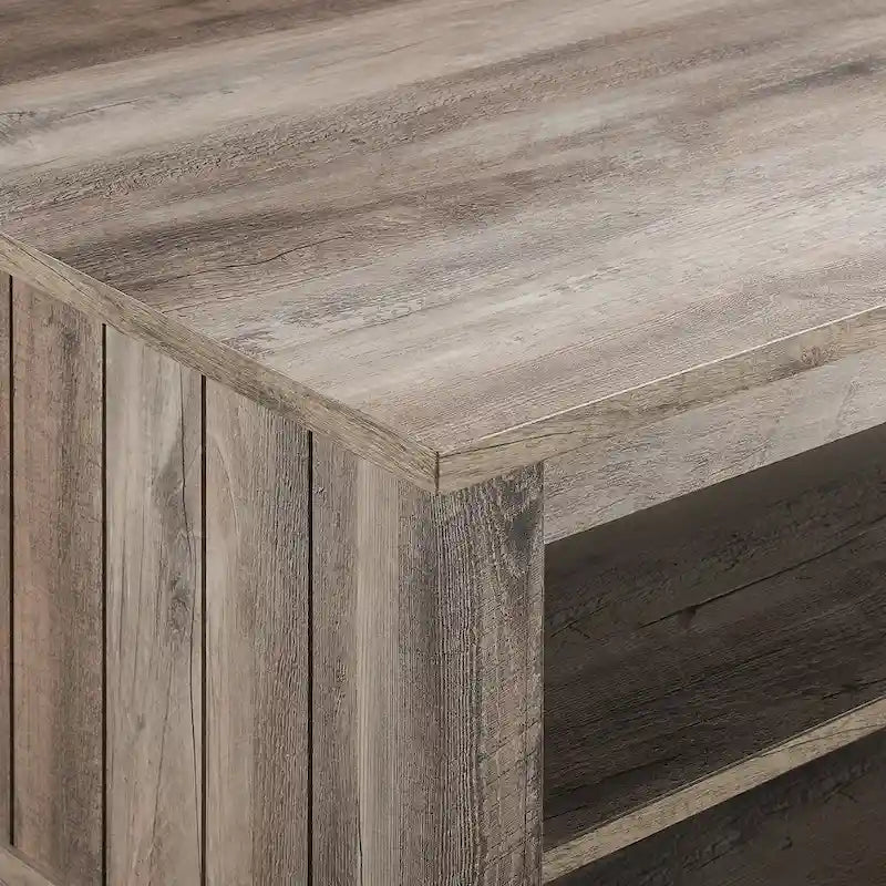 Middlebrook Coastal Grooved-Side Coffee Table