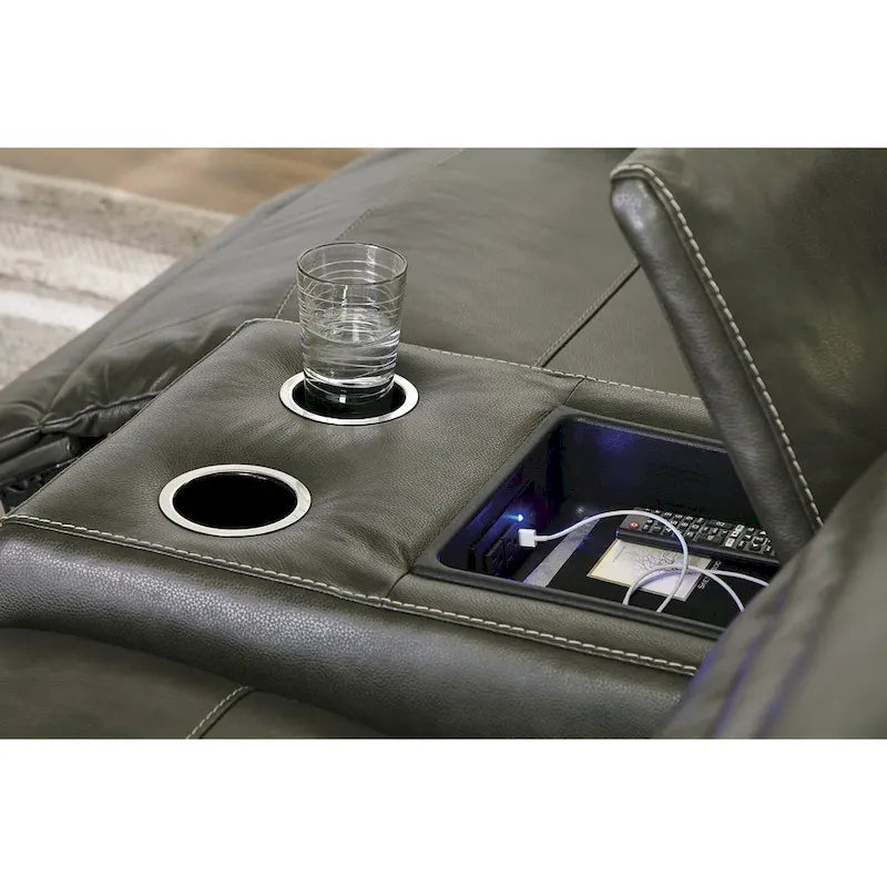 Signature Design by Ashley Center Line 6-Piece Power Reclining Sectional - 138.25 W x 120.5 D x 35 H