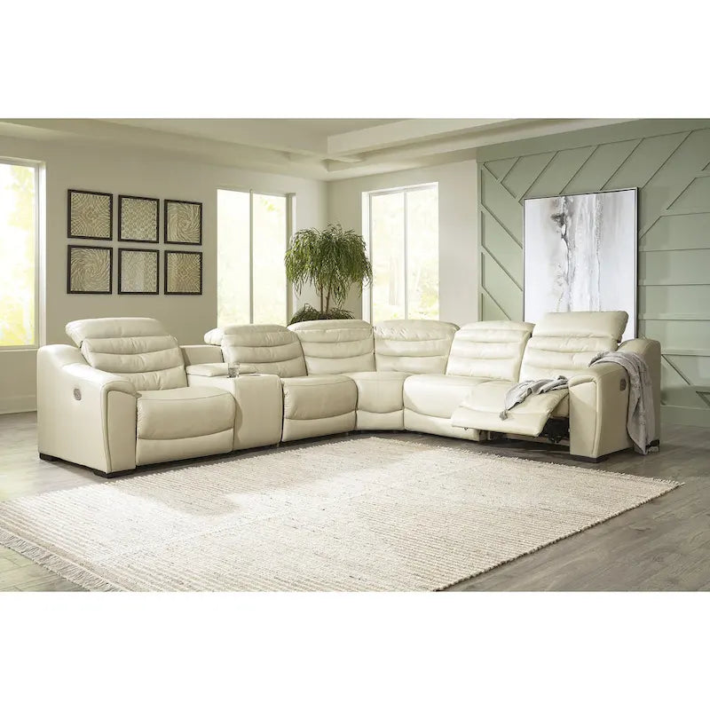 Signature Design by Ashley Center Line 6-Piece Power Reclining Sectional - 138.25 W x 120.5 D x 35 H