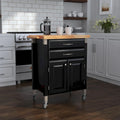Homestyles Dolly Madison Kitchen Cart with Wood Top