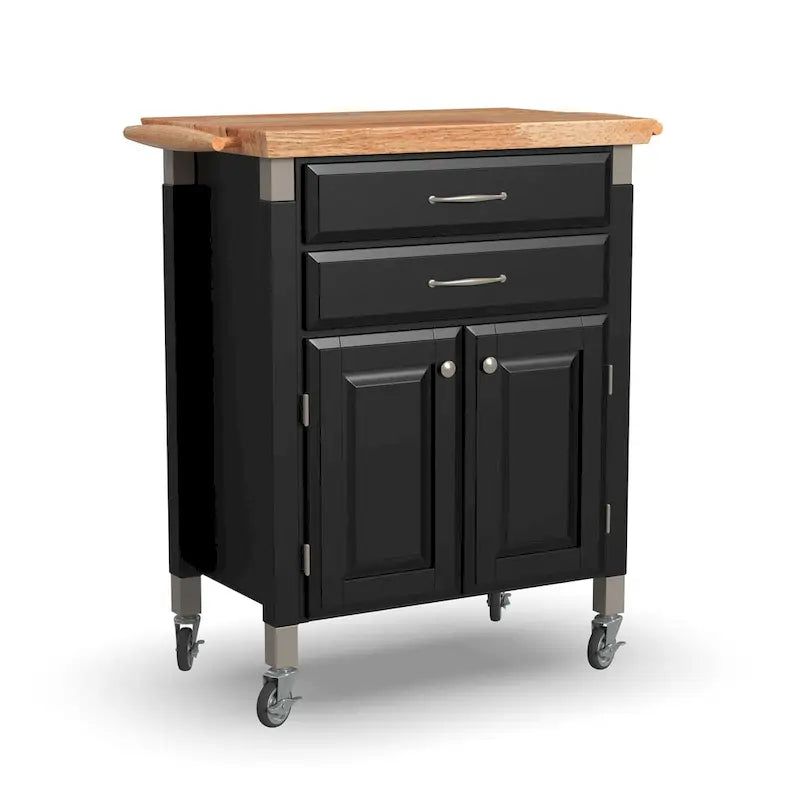 Homestyles Dolly Madison Kitchen Cart with Wood Top
