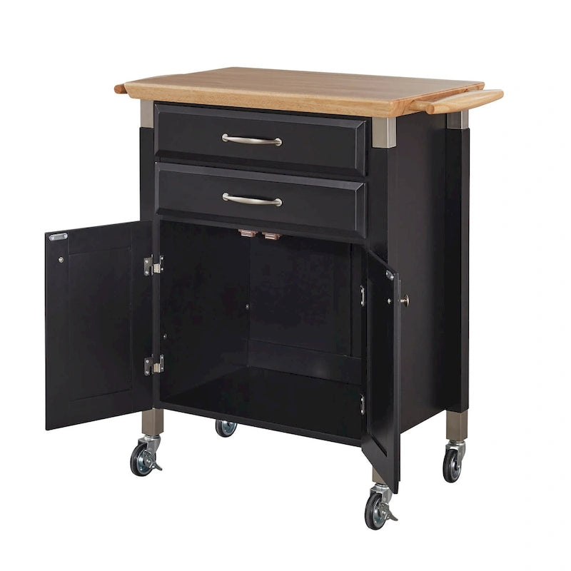 Homestyles Dolly Madison Kitchen Cart with Wood Top
