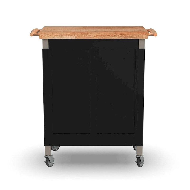 Homestyles Dolly Madison Kitchen Cart with Wood Top