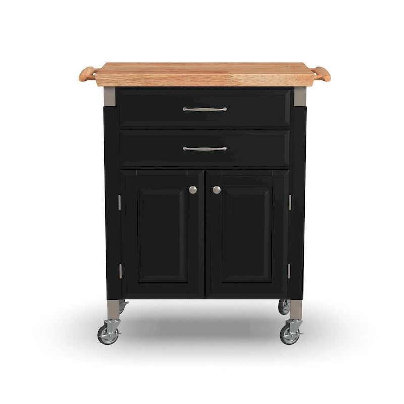 Homestyles Dolly Madison Kitchen Cart with Wood Top