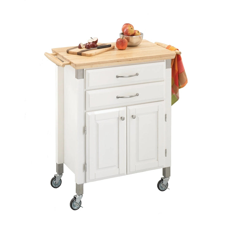 Homestyles Dolly Madison Kitchen Cart with Wood Top