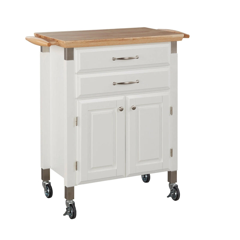 Homestyles Dolly Madison Kitchen Cart with Wood Top