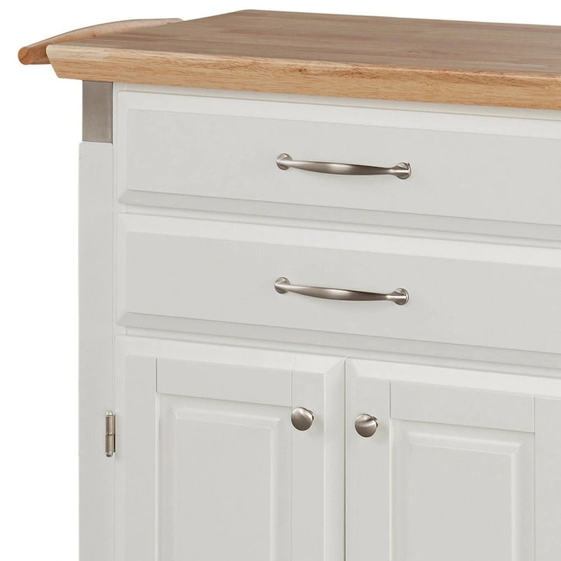 Homestyles Dolly Madison Kitchen Cart with Wood Top