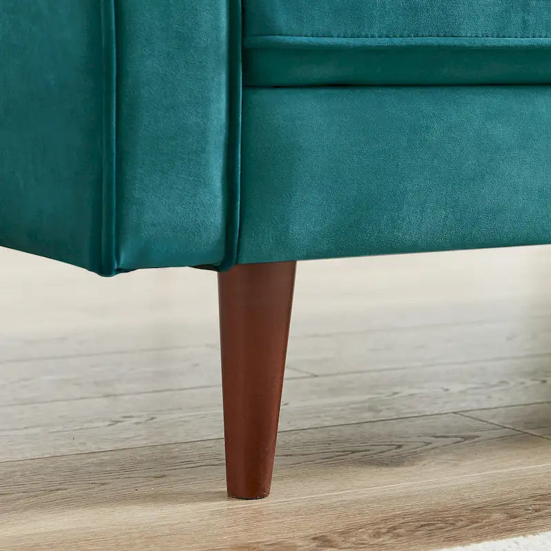 Kerry Mid Century Modern Comfortable Furniture Style Tufted Velvet Couch