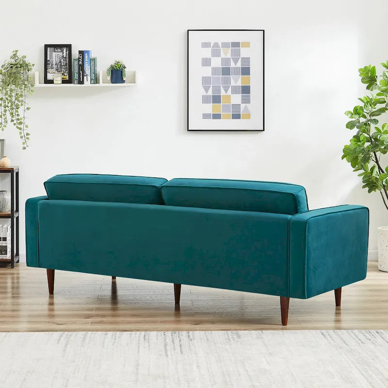 Kerry Mid Century Modern Comfortable Furniture Style Tufted Velvet Couch