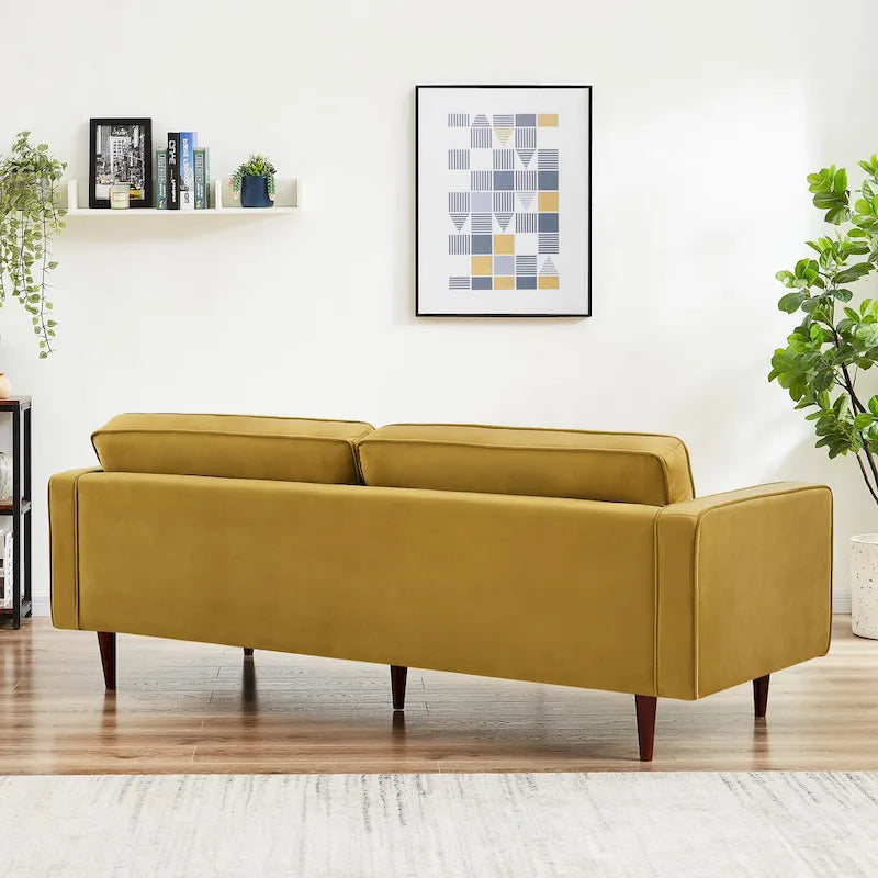 Kerry Mid Century Modern Comfortable Furniture Style Tufted Velvet Couch